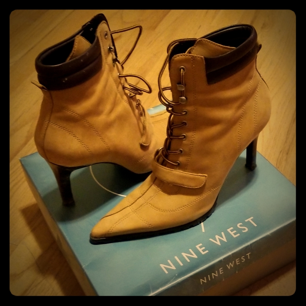 Nine West Laceup high heel boots